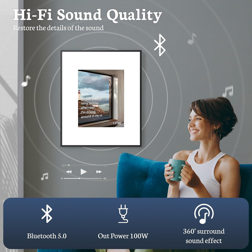 Lyrics Bluetooth Speaker Frame, Compatible with Spotify